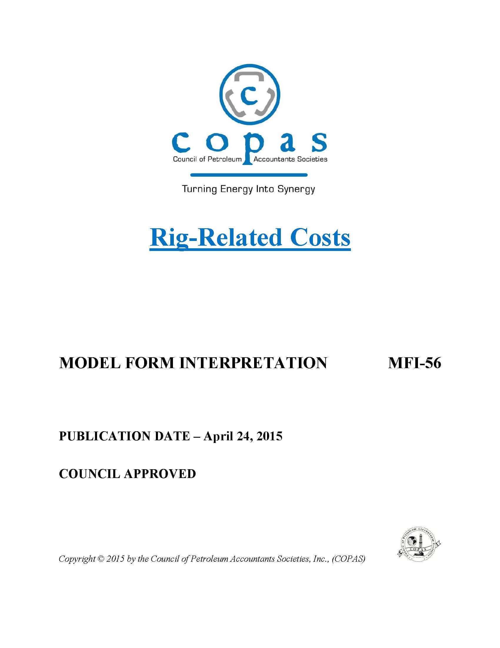 MFI-56 Rig-Related Costs