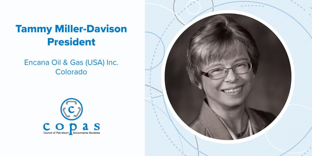 Meet Tammy Miller-Davison - Blog image COPAS Member Spotlights Tammy Miller Davidson FA Email - Council of Petroleum Accountants Societies