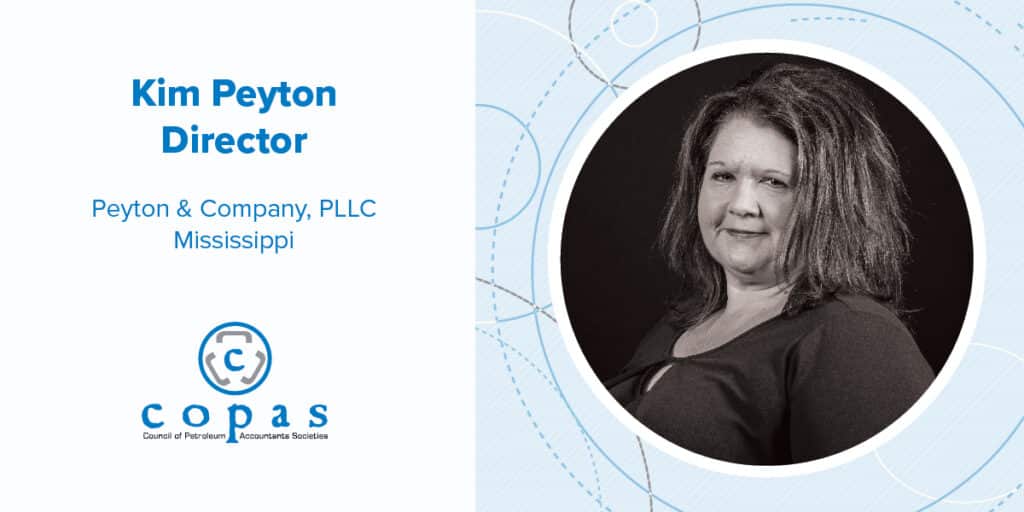 Meet Kim Peyton - Kim Peyton FA - Council of Petroleum Accountants Societies